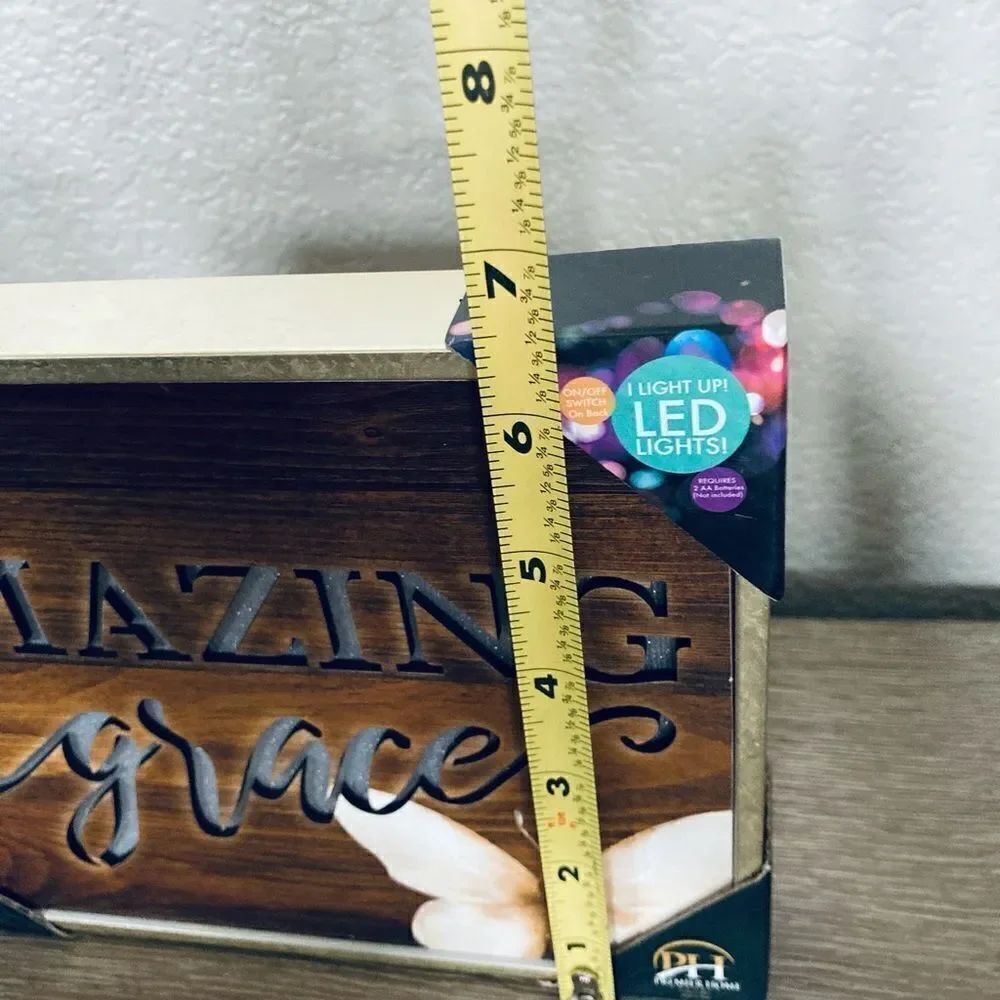 Amazing Grace LED Lighted Decor Sign - Picture 3 of 5